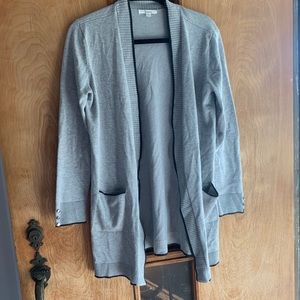 Gray 89th & Madison Pocketed Cardigan Size Small